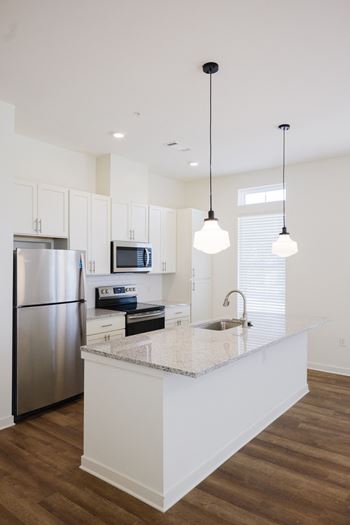Kitchen with island